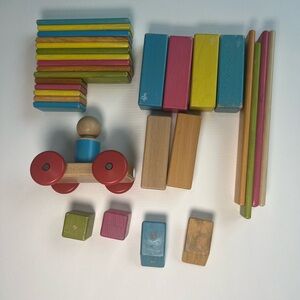 Tegu blocks wooden kid toys magnetic blocks Montessori